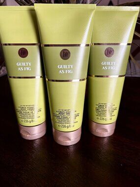 3X Bath & Body Works Guilty as Fig Body Creams NEW